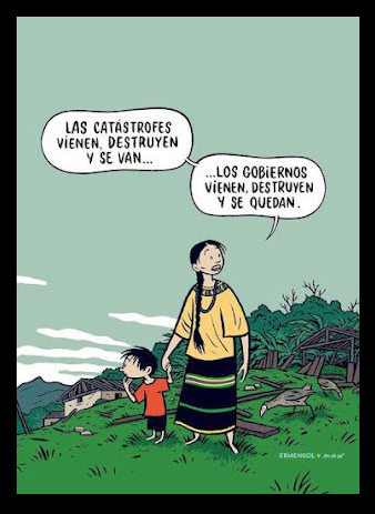 Caricatura los gobiernos se quedan